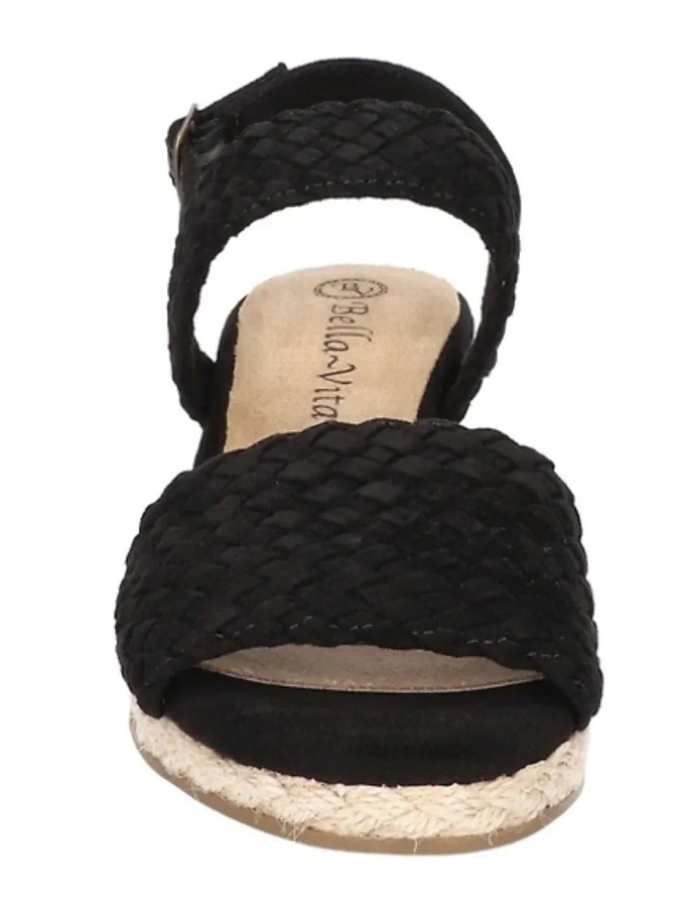 ♥️♥️ Bella Vita Women's Mariella Espadrille Wedge Sandals - Black Suede